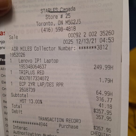 LENOVO 14",05 LAB TOP - Picture 5 of 5